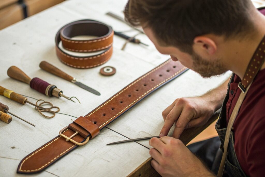 Artisan Leather Belt Crafting - Fumao Handmade Belts