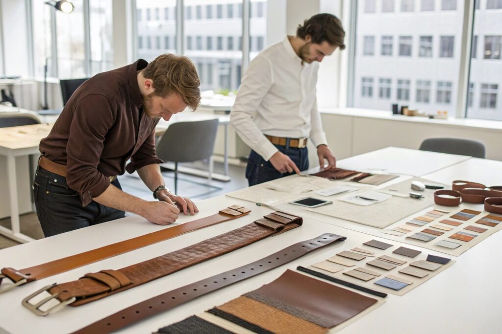 Modern Design Studio - Luxury Belt Crafting Process - Fumao