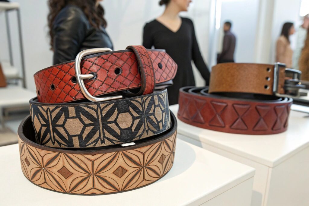 Modern Leather Belt Showcase - Fumao Custom Belts
