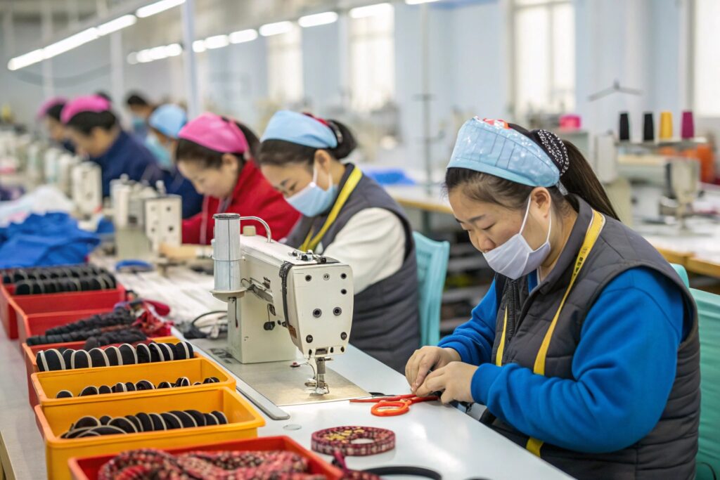 Headband Manufacturing Process in Chinese Factory Production Line