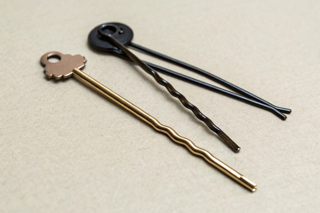 Two hair pins