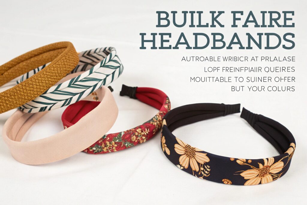 Various colorful headbands