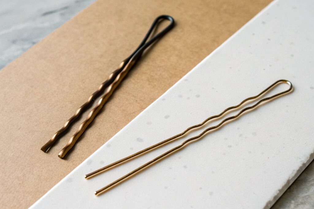 Two hair pins