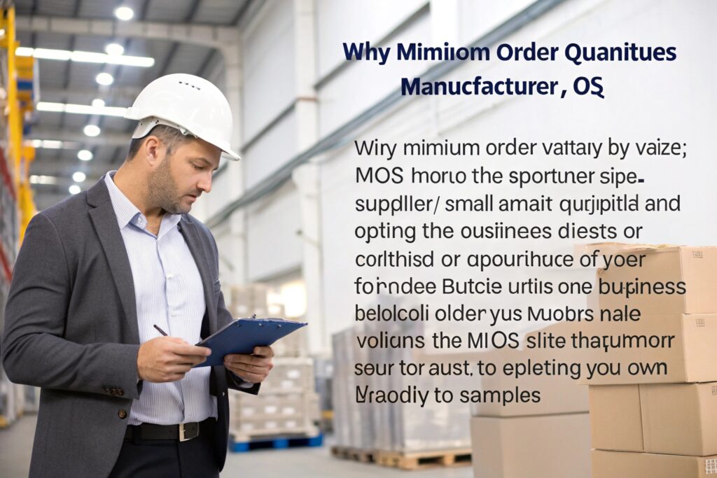 Why it’s important - MOQs vary by manufacturer