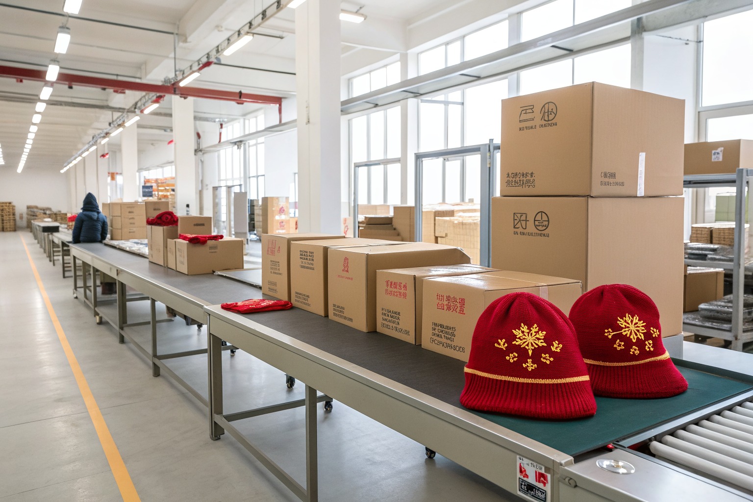 AceAccessory beanies production view for Can you produce both adult and toddler beanies with matching designs for Overseas Buyers?