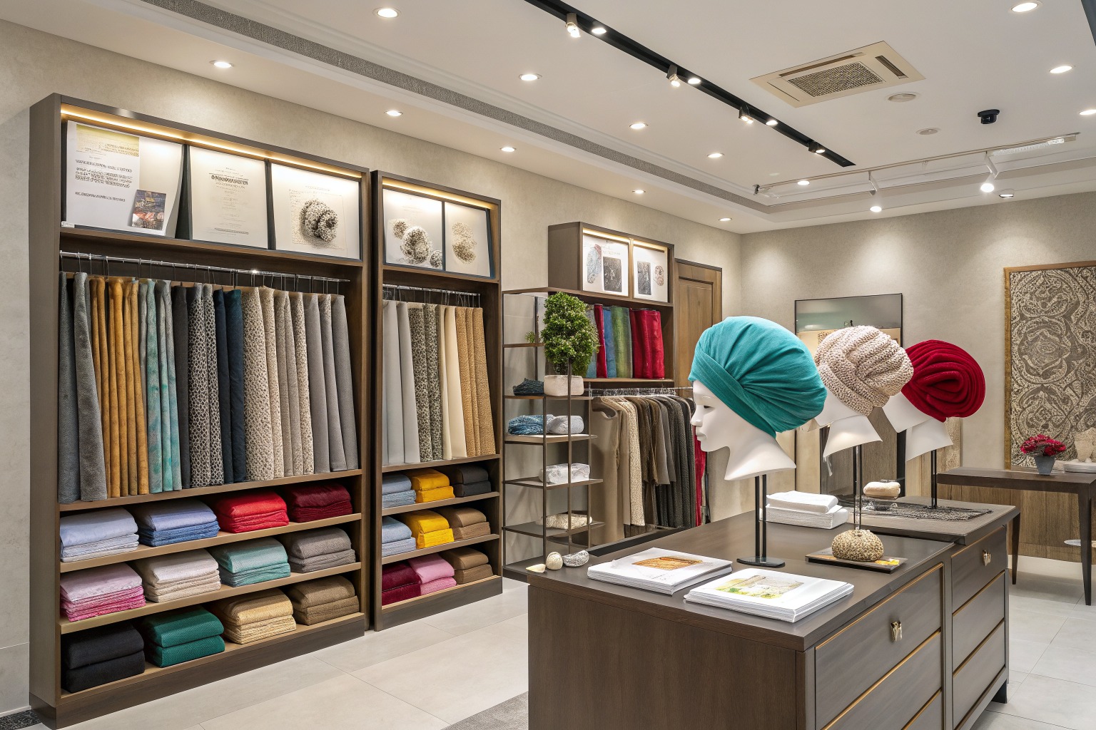AceAccessory fashion accessories production view for Can your factory produce custom shaped hair turbans for after-shower use for Overseas Buyers?