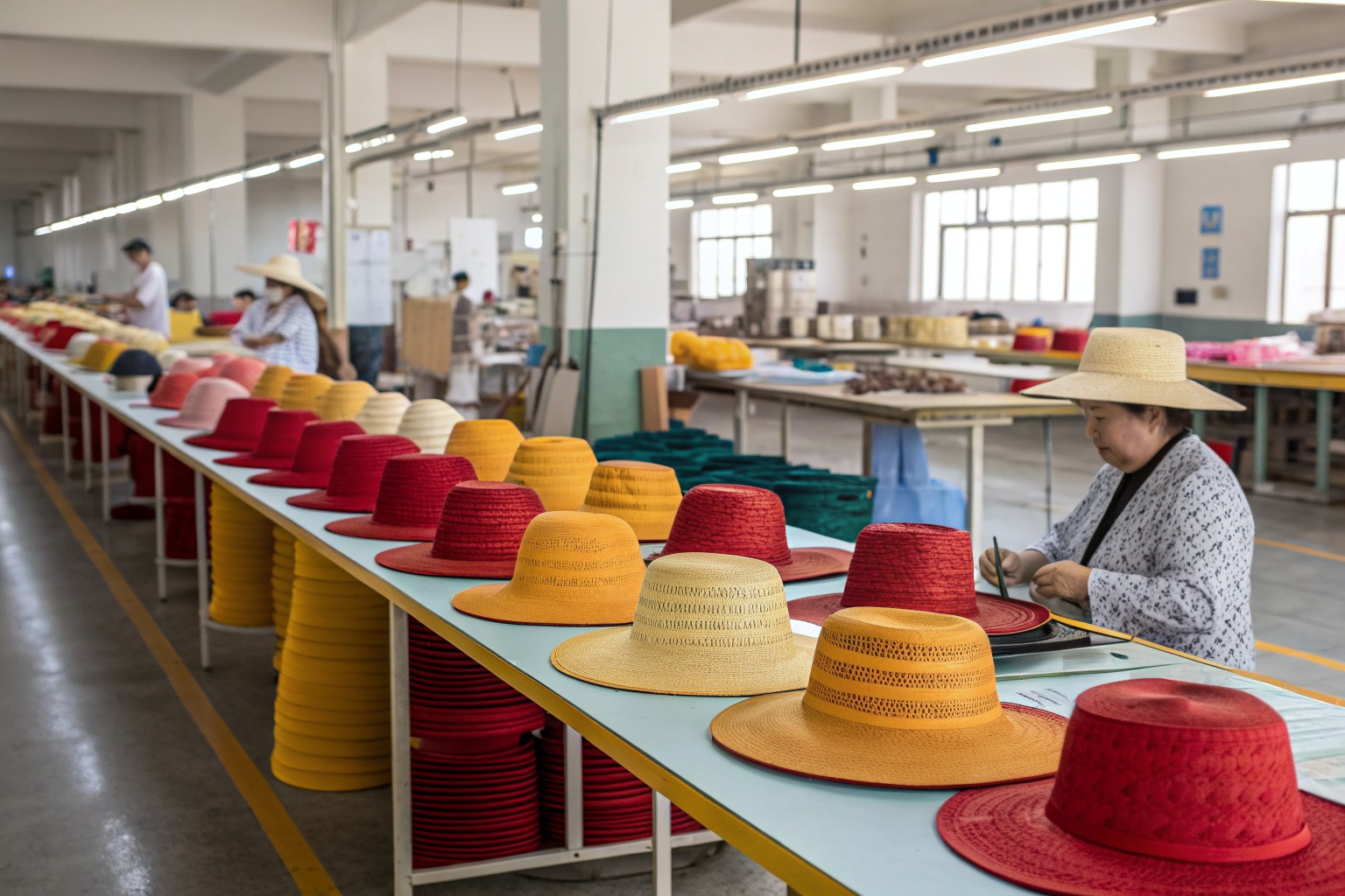 How long does it take to produce custom shaped paper straw hats for festivals?