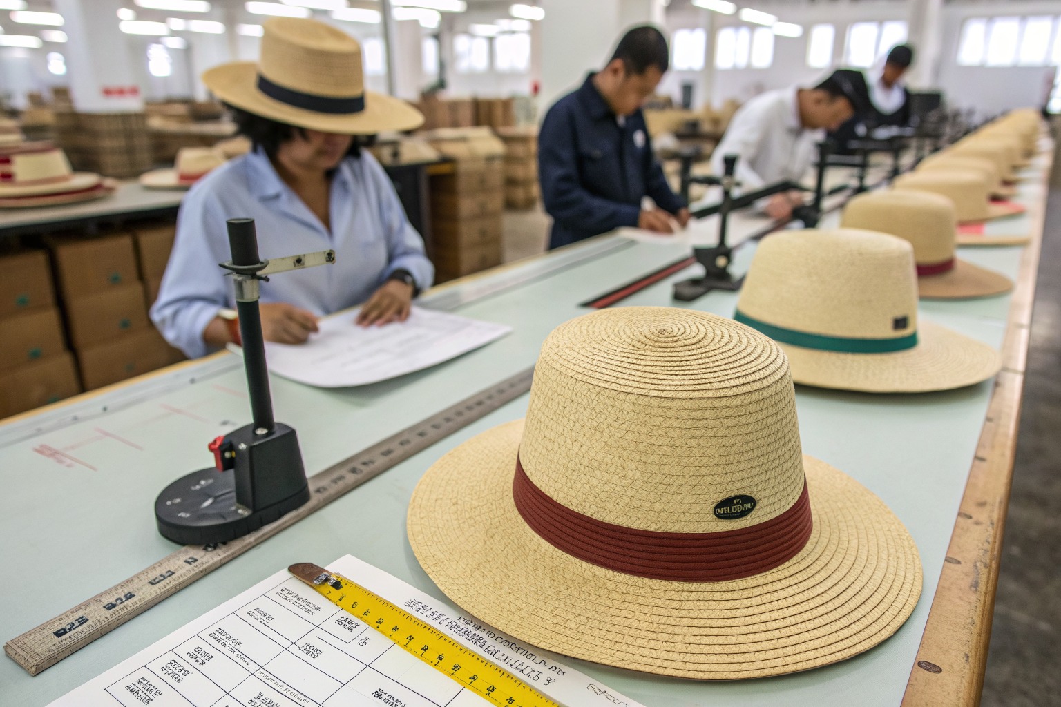 AceAccessory fashion accessories production view for How long does it take to produce custom shaped paper straw hats for festivals?