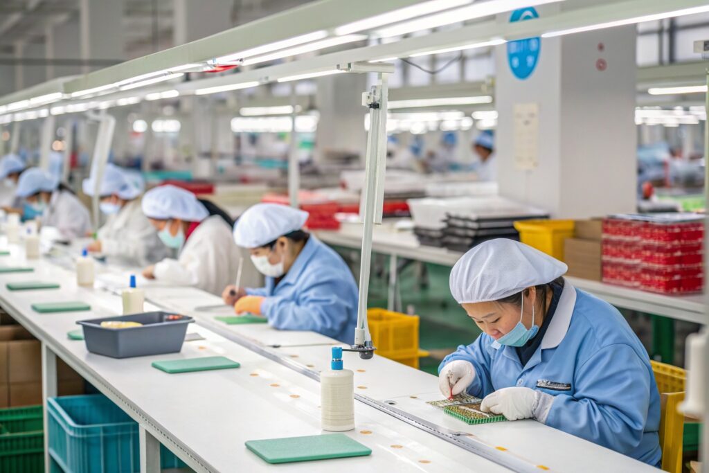 How does your QC team use magnifying lamps to check hair clip teeth for Overseas Buyers?