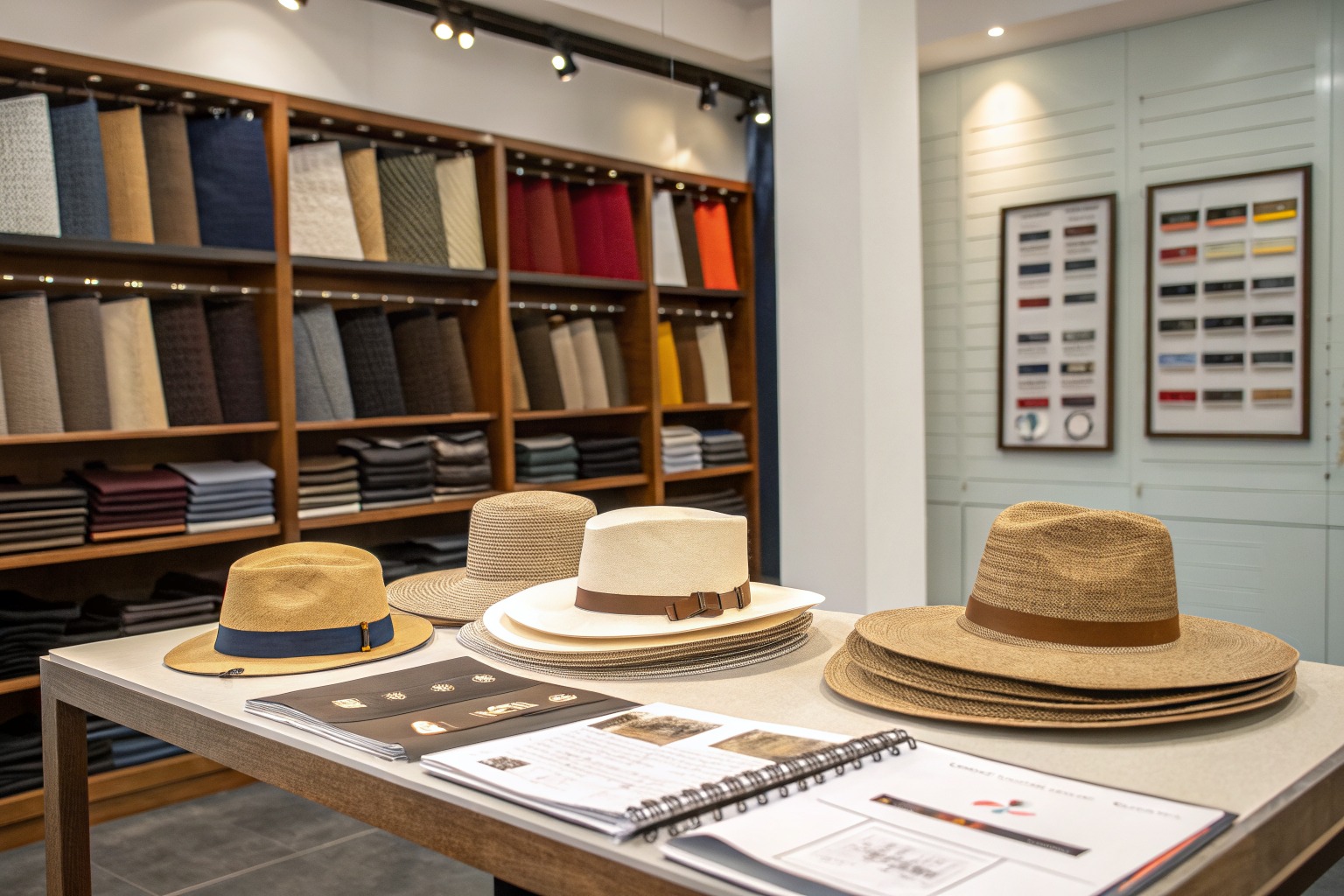 AceAccessory fashion accessories production view for Can you produce both fisherman and panama straw hats in one order for Overseas Buyers?