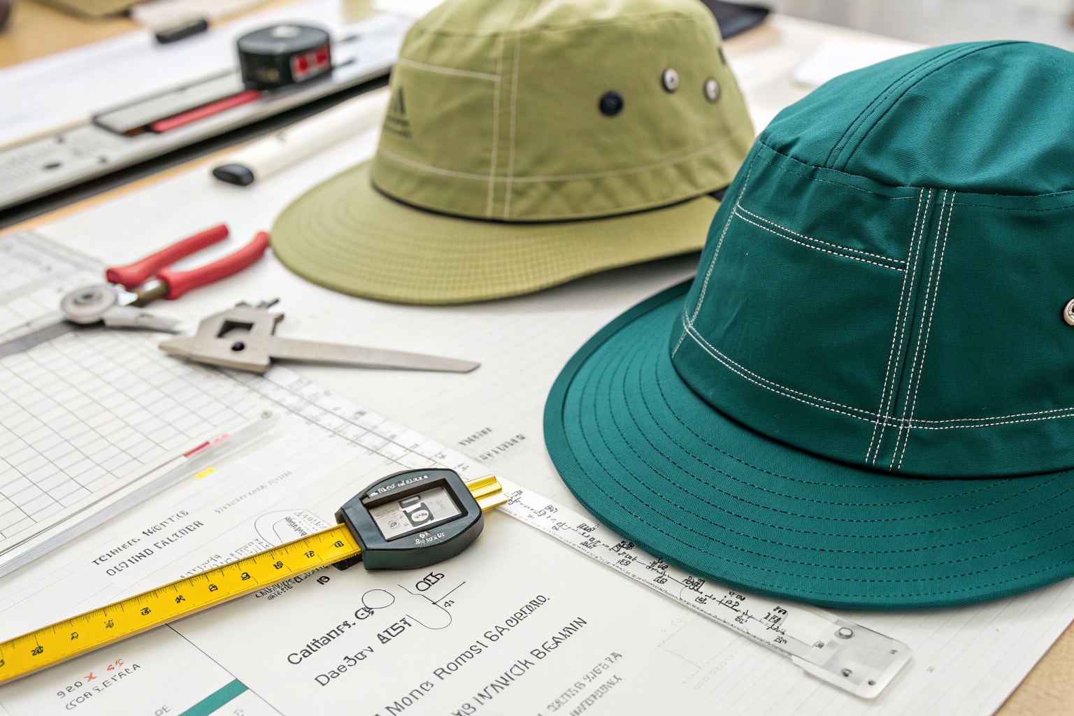 AceAccessory fashion accessories production view for How fast can you produce a sample of a custom printed rain hat with a visor for Overseas Buyers?