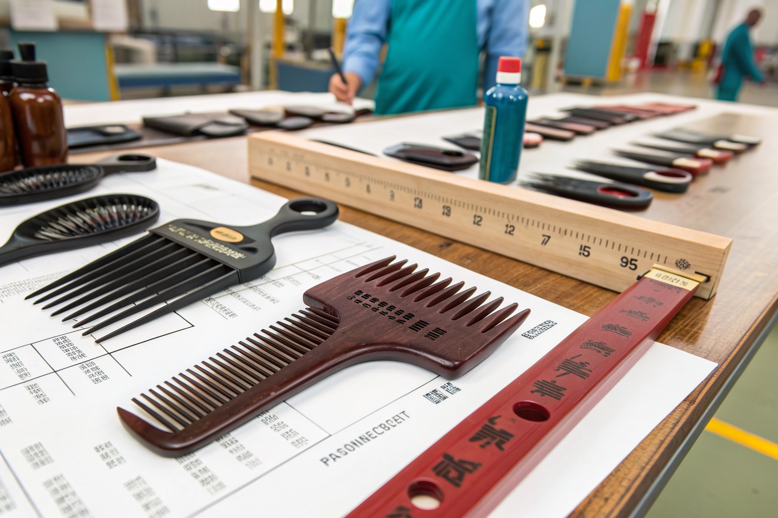 AceAccessory fashion accessories production view for Can your factory produce custom shaped hair combs for afro-textured hair?