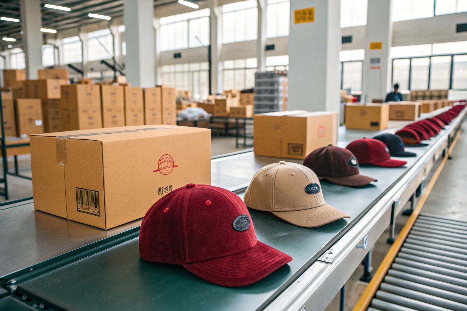 AceAccessory baseball caps production view for Can you produce both corduroy and velvet baseball caps for fall?
