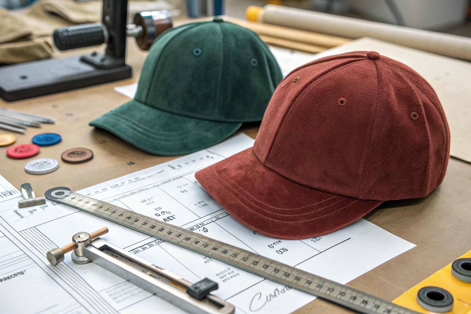 AceAccessory baseball caps production view for Can you produce both corduroy and velvet baseball caps for fall?