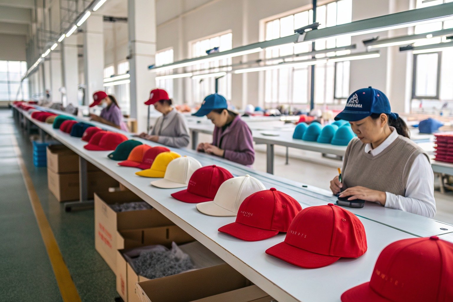 Can you produce both flat and curved brim baseball caps for different sports for Overseas Buyers?