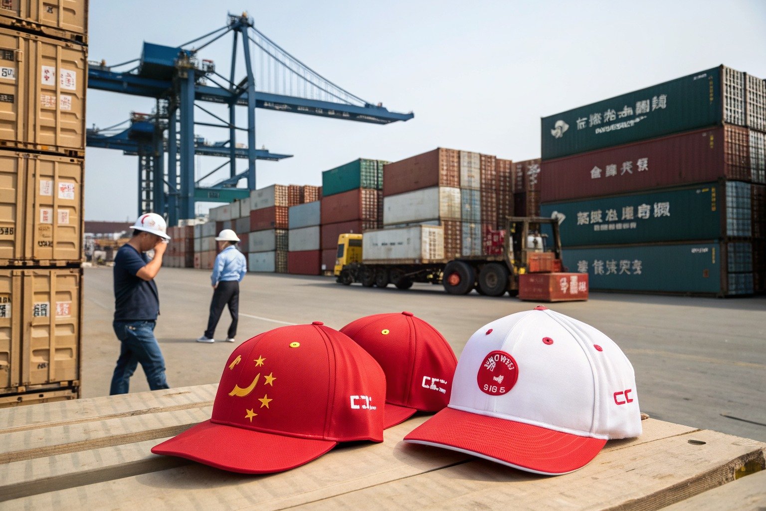 AceAccessory baseball caps production view for Can you produce both flat and curved brim baseball caps for different sports for Overseas Buyers?