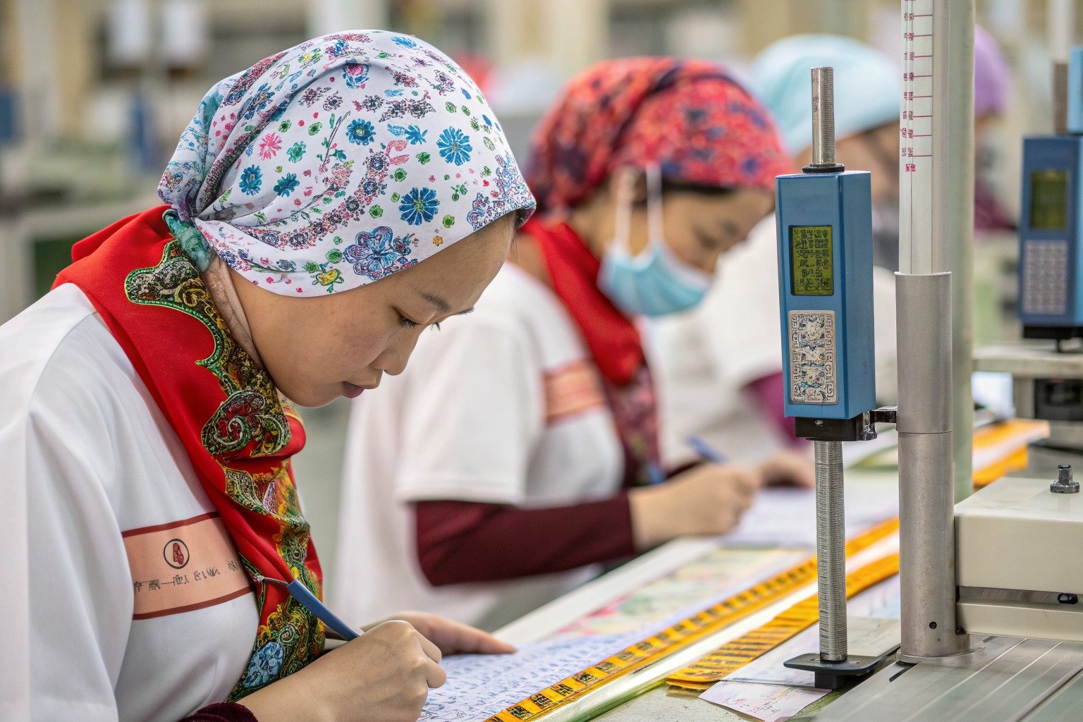 AceAccessory scarves production view for Can your factory produce custom shaped hair scarves for chemotherapy patients for Overseas Buyers?