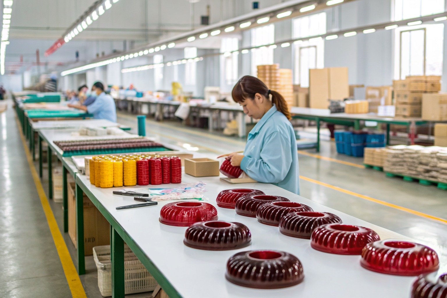 How do I avoid glue residue on resin hair clips after production for Overseas Buyers?