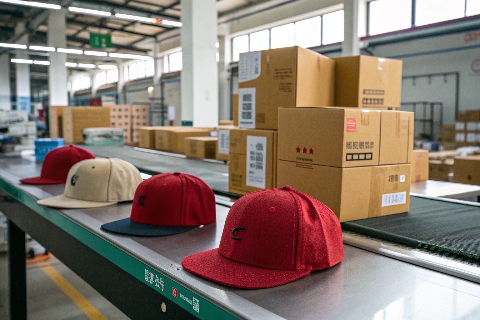 AceAccessory baseball caps production view for Can you produce both 5-panel and 6-panel baseball caps for streetwear for Overseas Buyers?