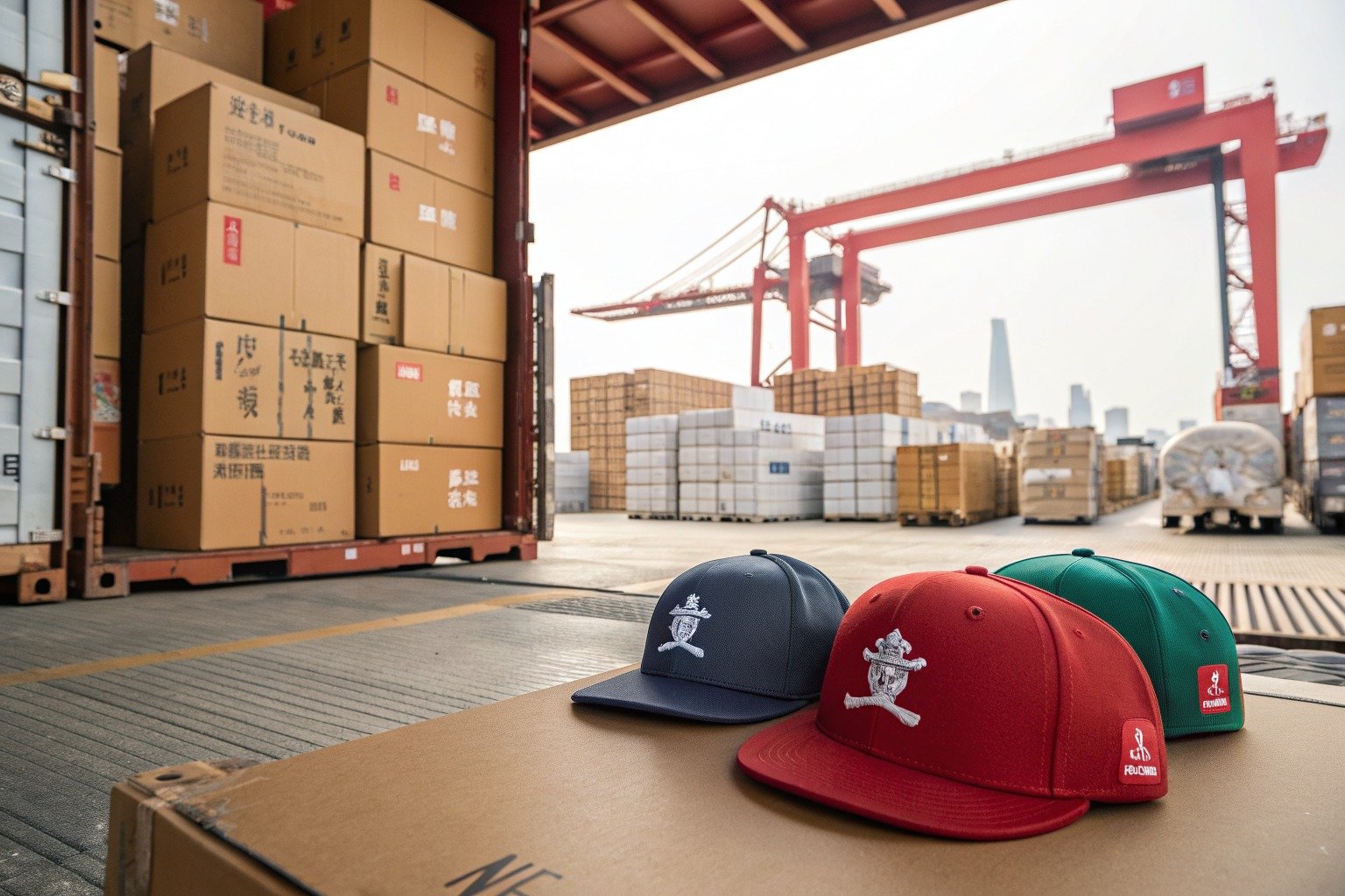 AceAccessory baseball caps production view for Can you produce both 5-panel and 6-panel baseball caps for streetwear for Overseas Buyers?