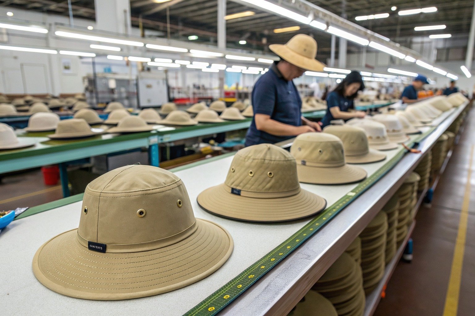 How fast can you produce a sample of a custom printed safari hat?
