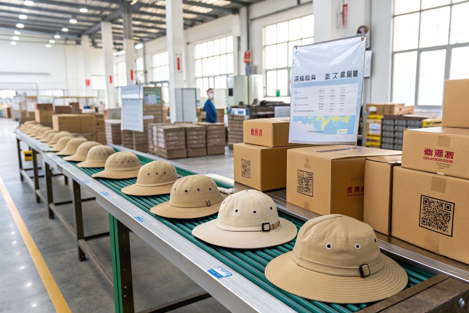 AceAccessory fashion accessories production view for How fast can you produce a sample of a custom printed safari hat?
