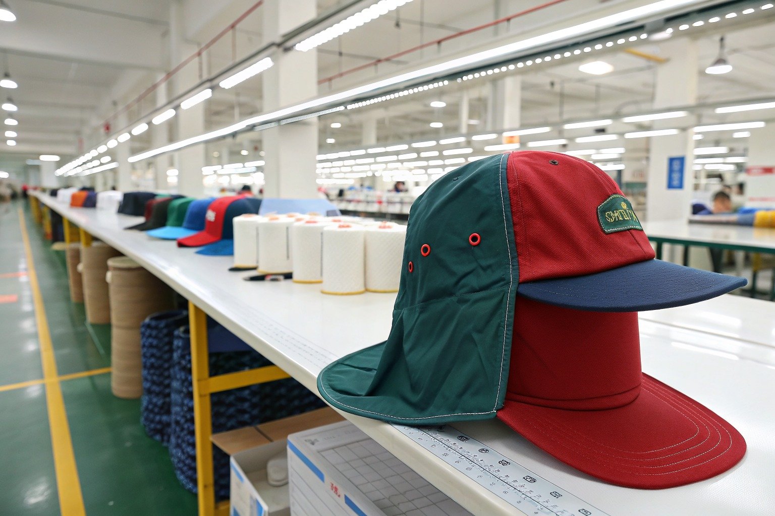 How fast can you produce a sample of a custom printed legionnaire hat with neck flap?