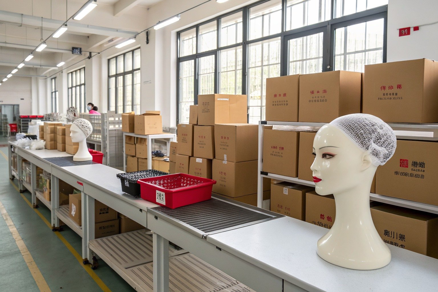 AceAccessory fashion accessories production view for Can your factory produce custom shaped hair cages for avant-garde fashion?