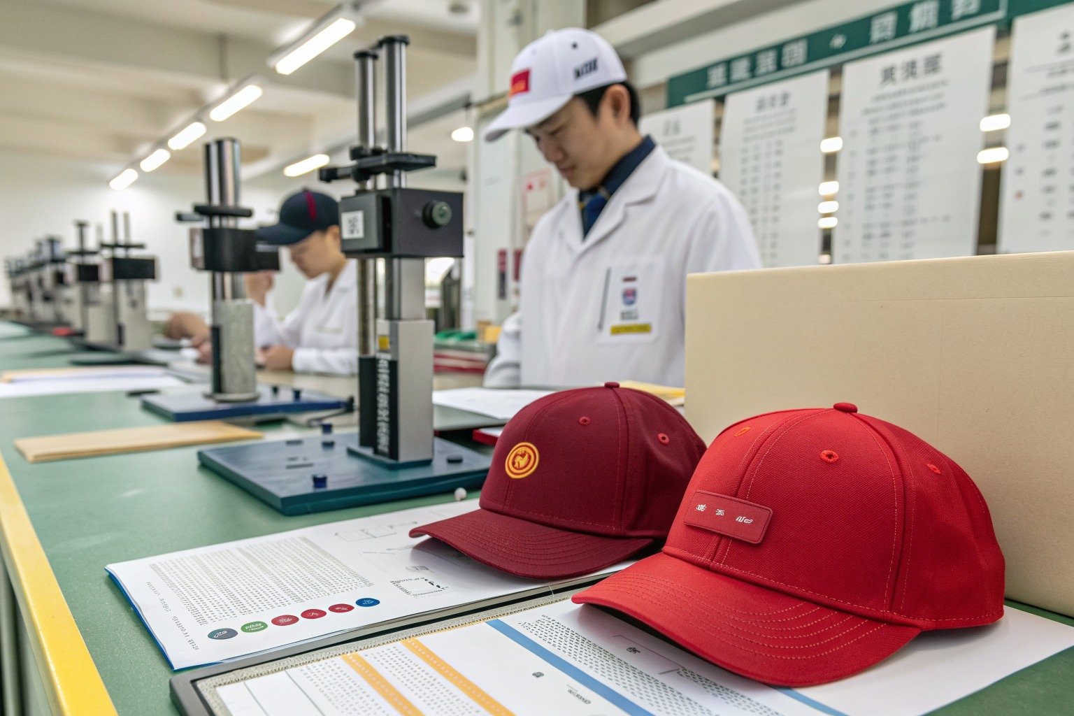 AceAccessory baseball caps production view for Why does MOQ planning matter when sourcing baseball caps from China?