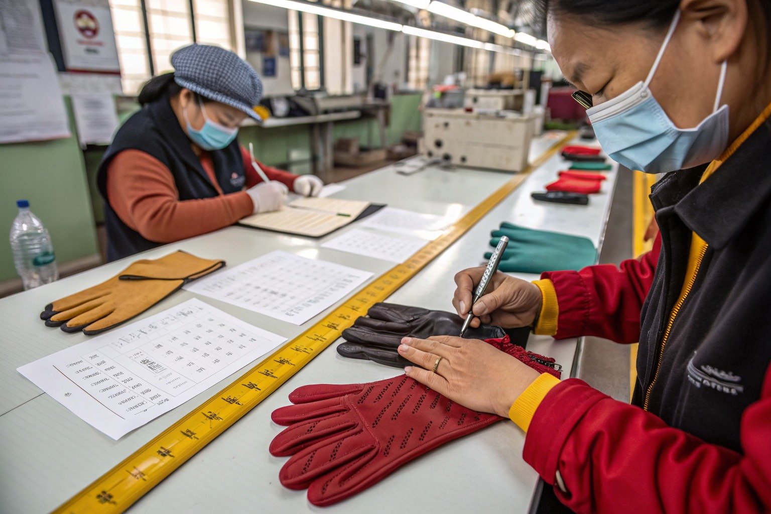 AceAccessory gloves production view for How do I compare suppliers for gloves when MOQ planning is important?