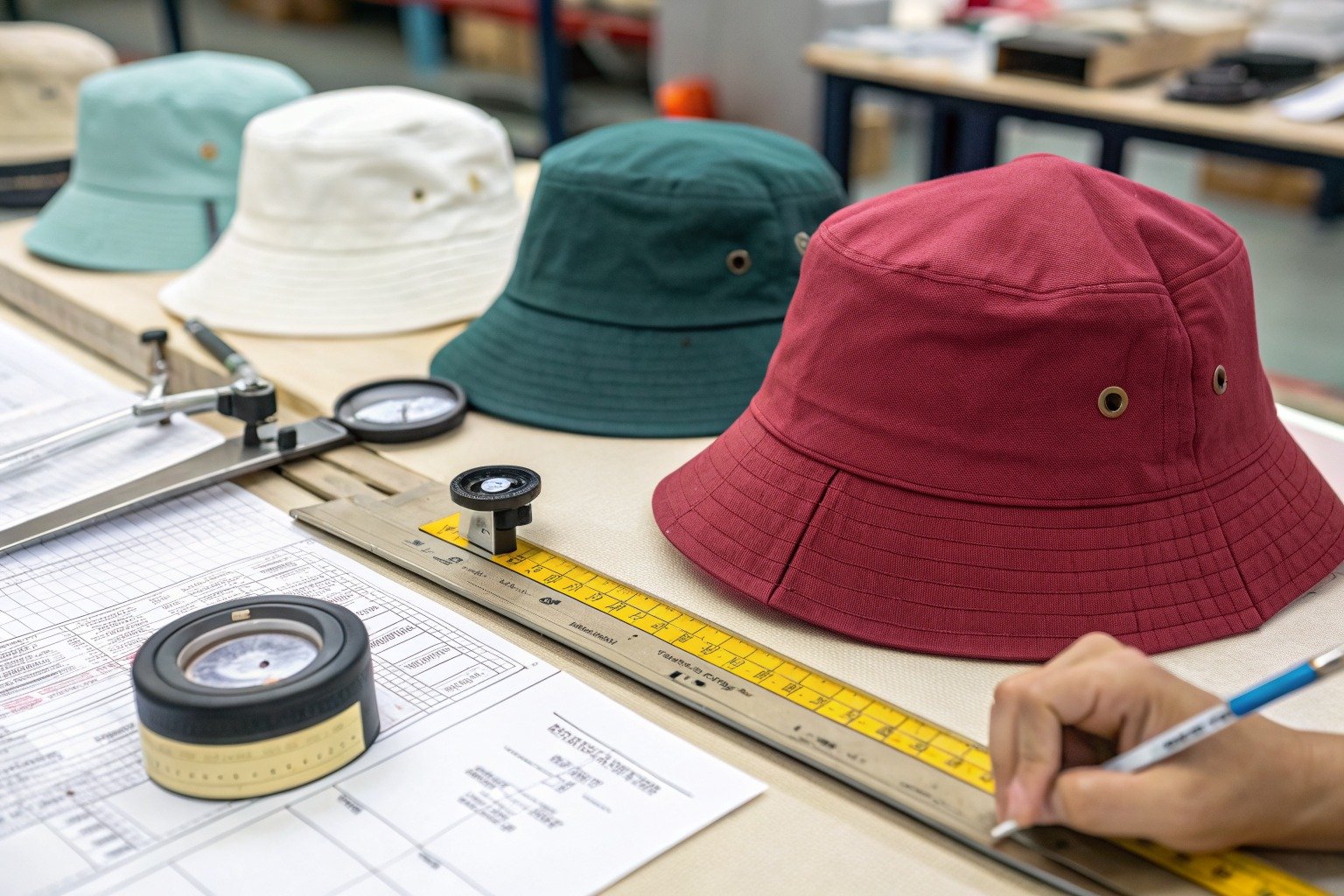 AceAccessory bucket hats production view for Can a China accessories factory handle MOQ planning for bucket hats buyers?